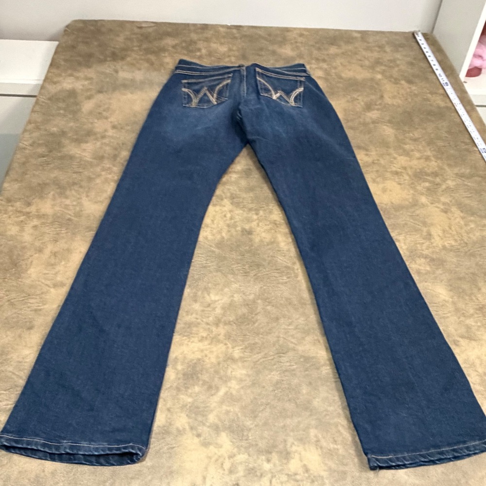 Wrangler Jeans Womens 7/8 x 34 Blue Q-Baby Bootcut Ultimate Riding Denim WCV20BT
